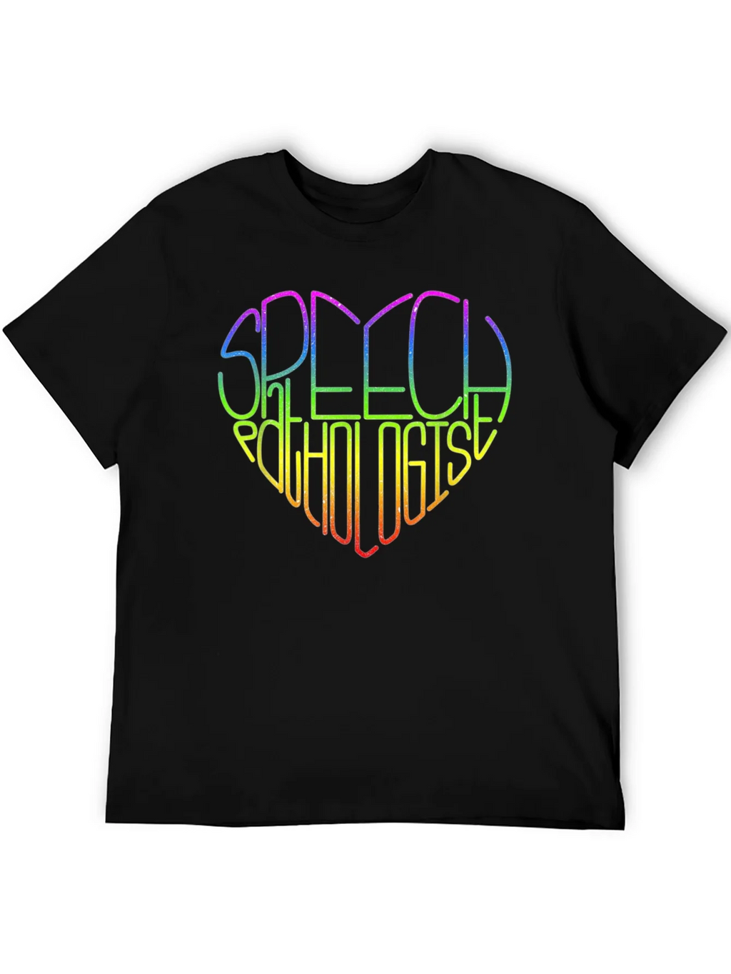 Rainbow Speech Pathologist Heart T-Shirt
