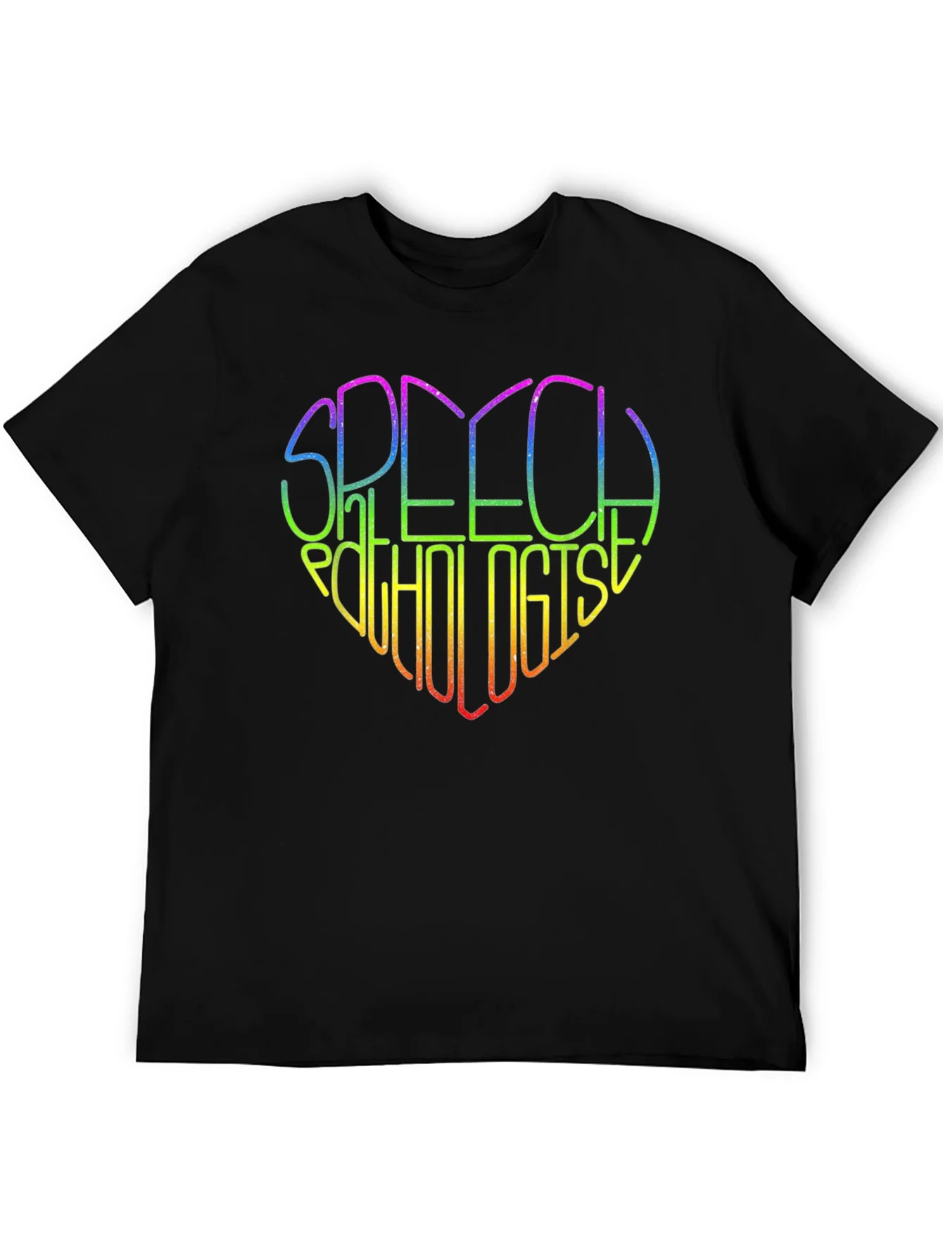 Rainbow Speech Pathologist Heart T-Shirt