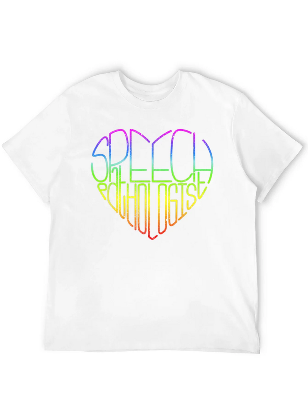 Rainbow Speech Pathologist Heart T-Shirt