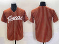 T.Longhorns Blank Orange Pinstripe Stitched American College Jerseys
