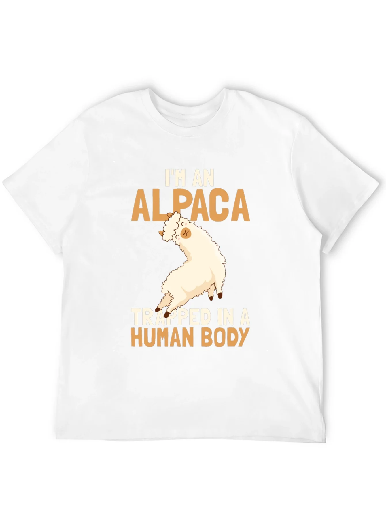 Alpaca in Human Body Funny T-Shirt