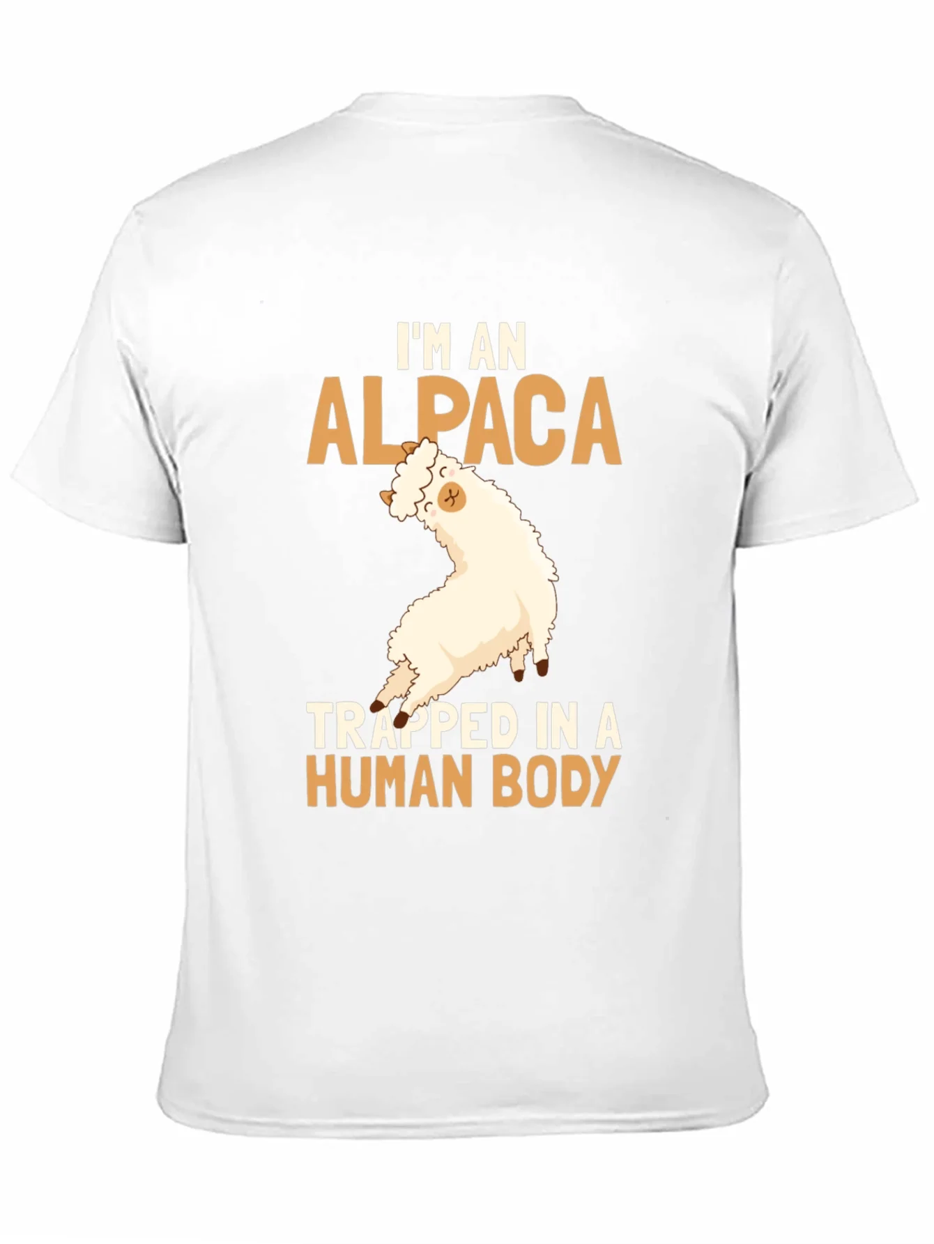 Alpaca in Human Body Funny T-Shirt