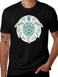 Turtle Graphic Tee - Stylish Black T-Shirt