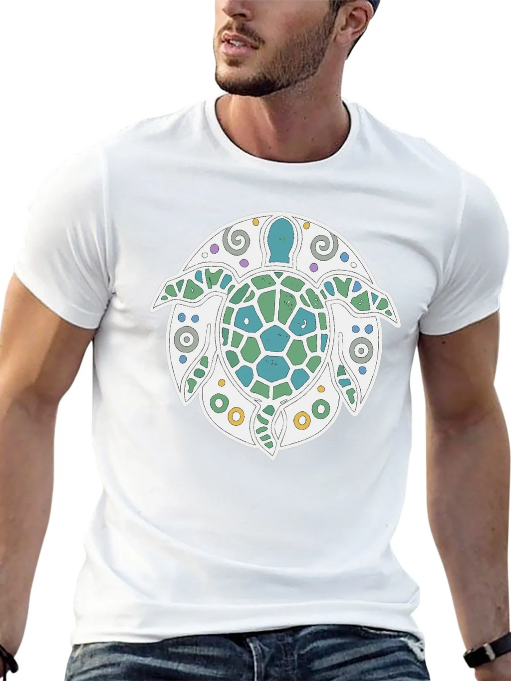 Turtle Graphic Tee - Stylish Black T-Shirt