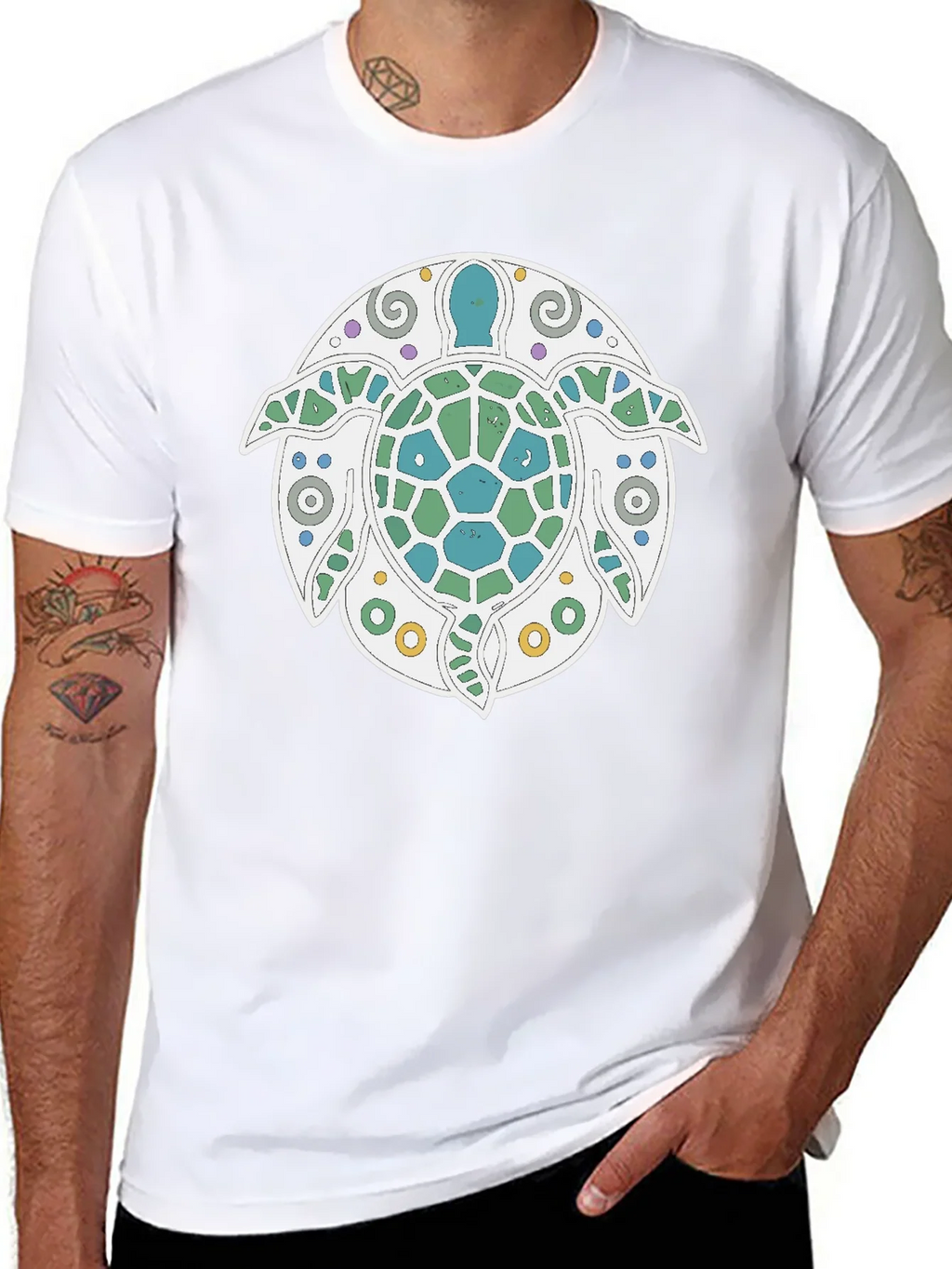 Turtle Graphic Tee - Stylish Black T-Shirt