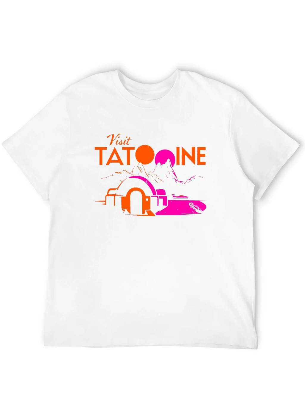 Visit Tatooine Black T-Shirt - Sci-Fi Graphic Tee