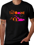 Visit Tatooine Black T-Shirt - Sci-Fi Graphic Tee