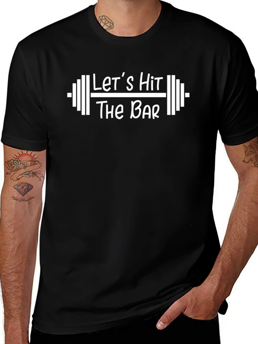 Lets Hit The Bar Workout T-Shirt