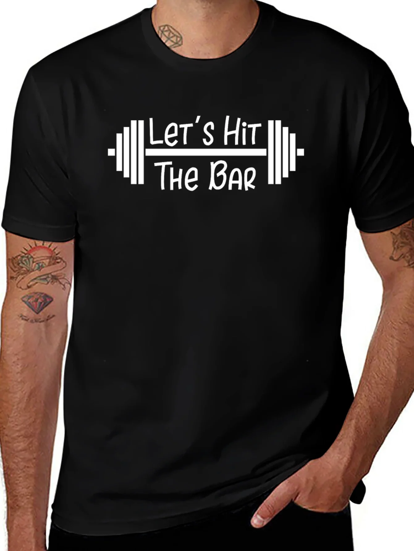 Lets Hit The Bar Workout T-Shirt
