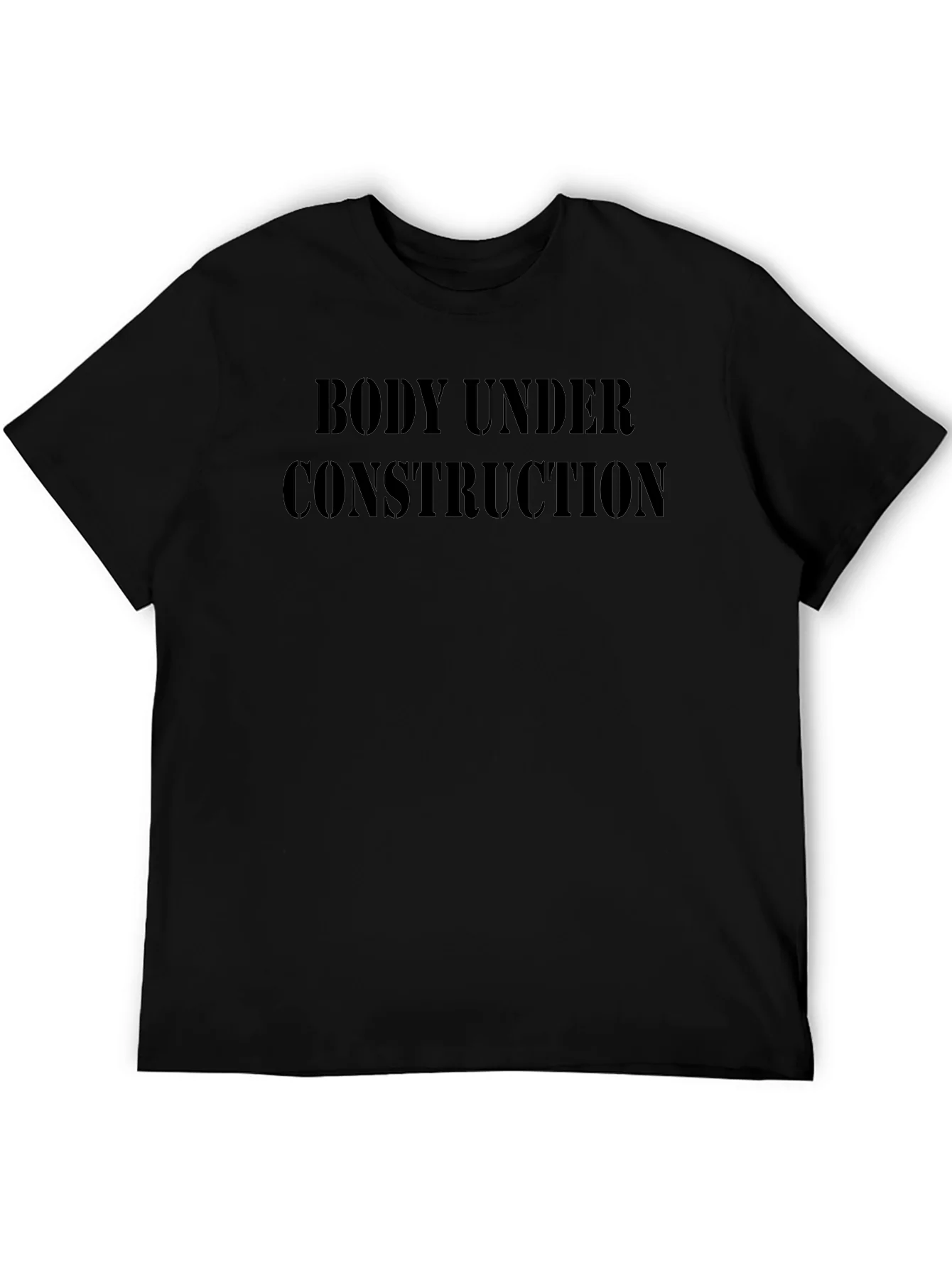 Body Under Construction Mens Black T-Shirt