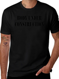 Body Under Construction Mens Black T-Shirt