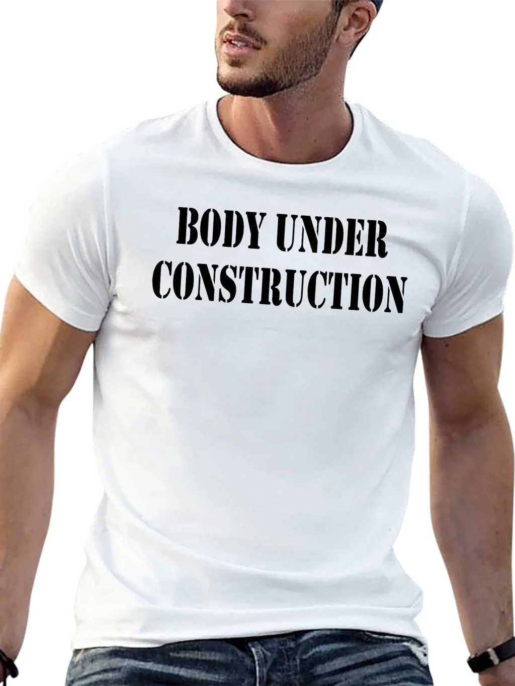 Body Under Construction Mens Black T-Shirt