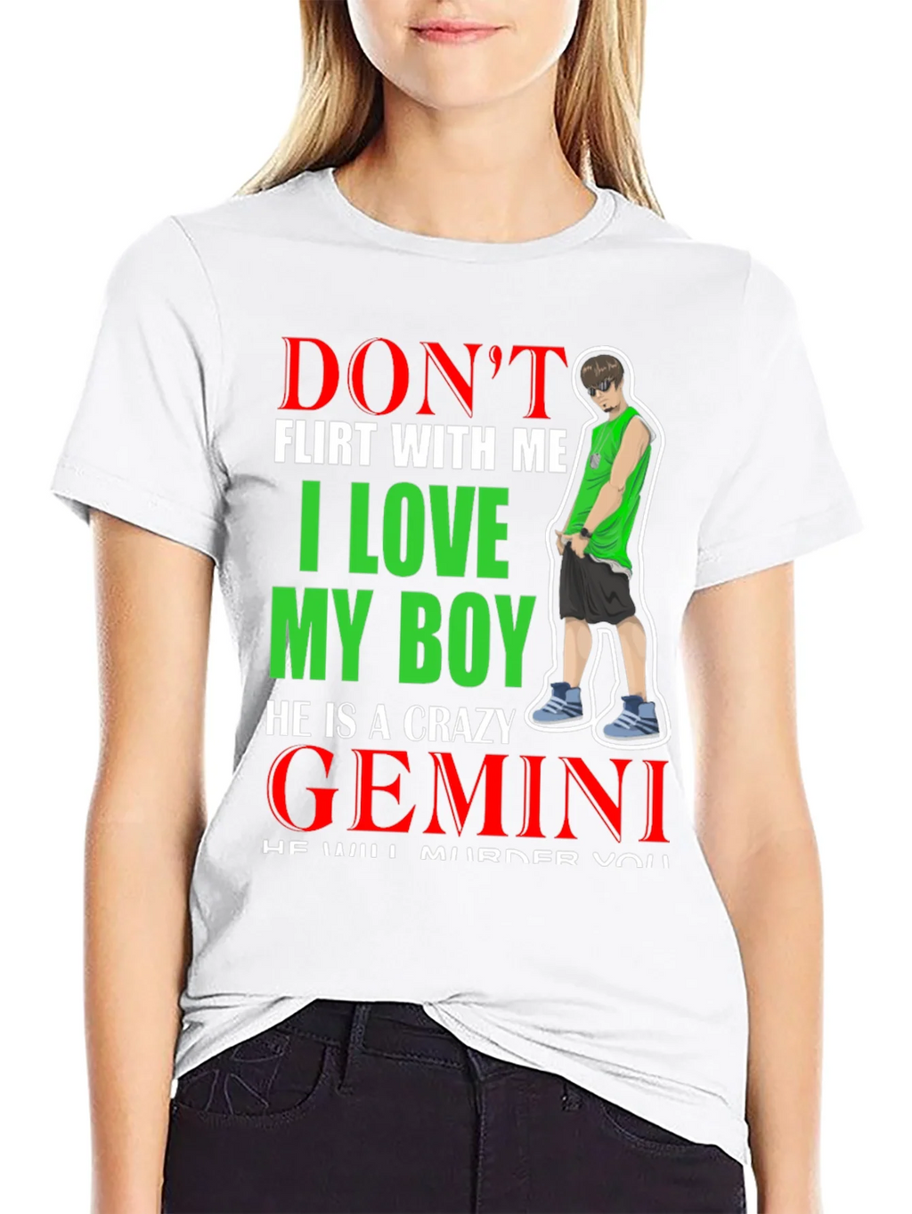 Dont Flirt With Me Gemini Boy T-Shirt