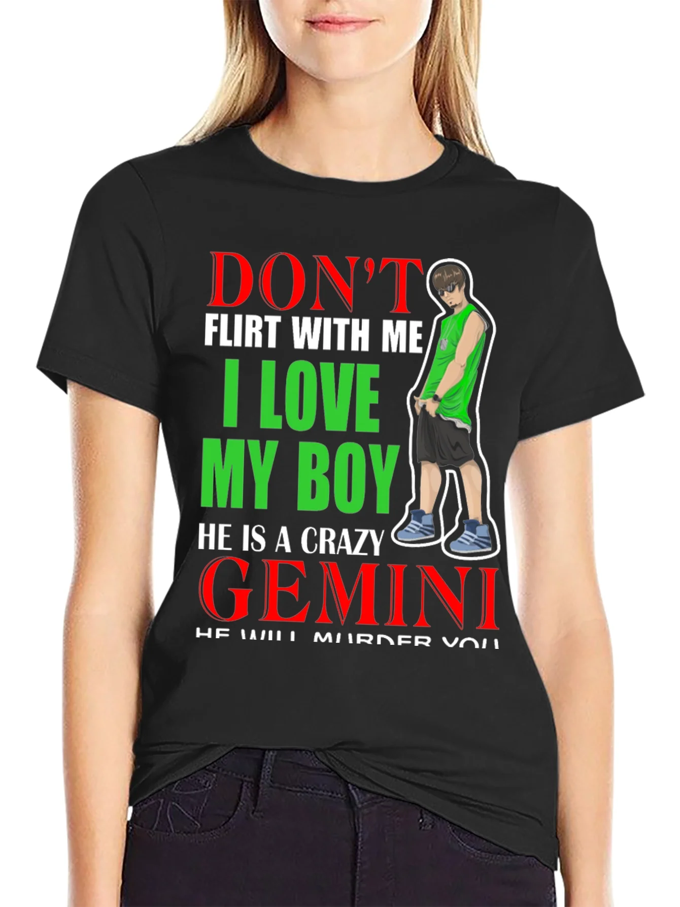 Dont Flirt With Me Gemini Boy T-Shirt