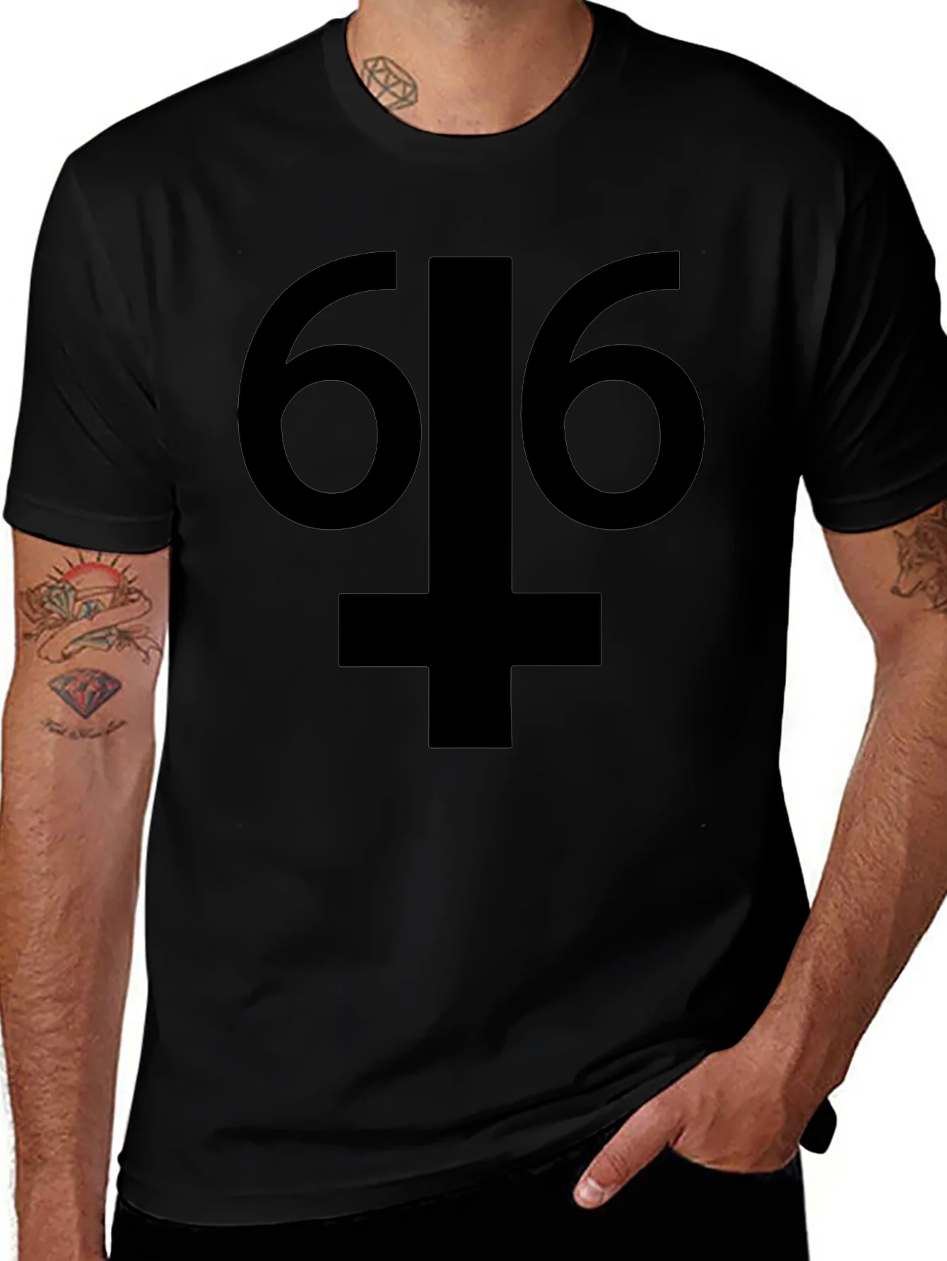 6I6 Symbol Black Graphic Tee - Unisex