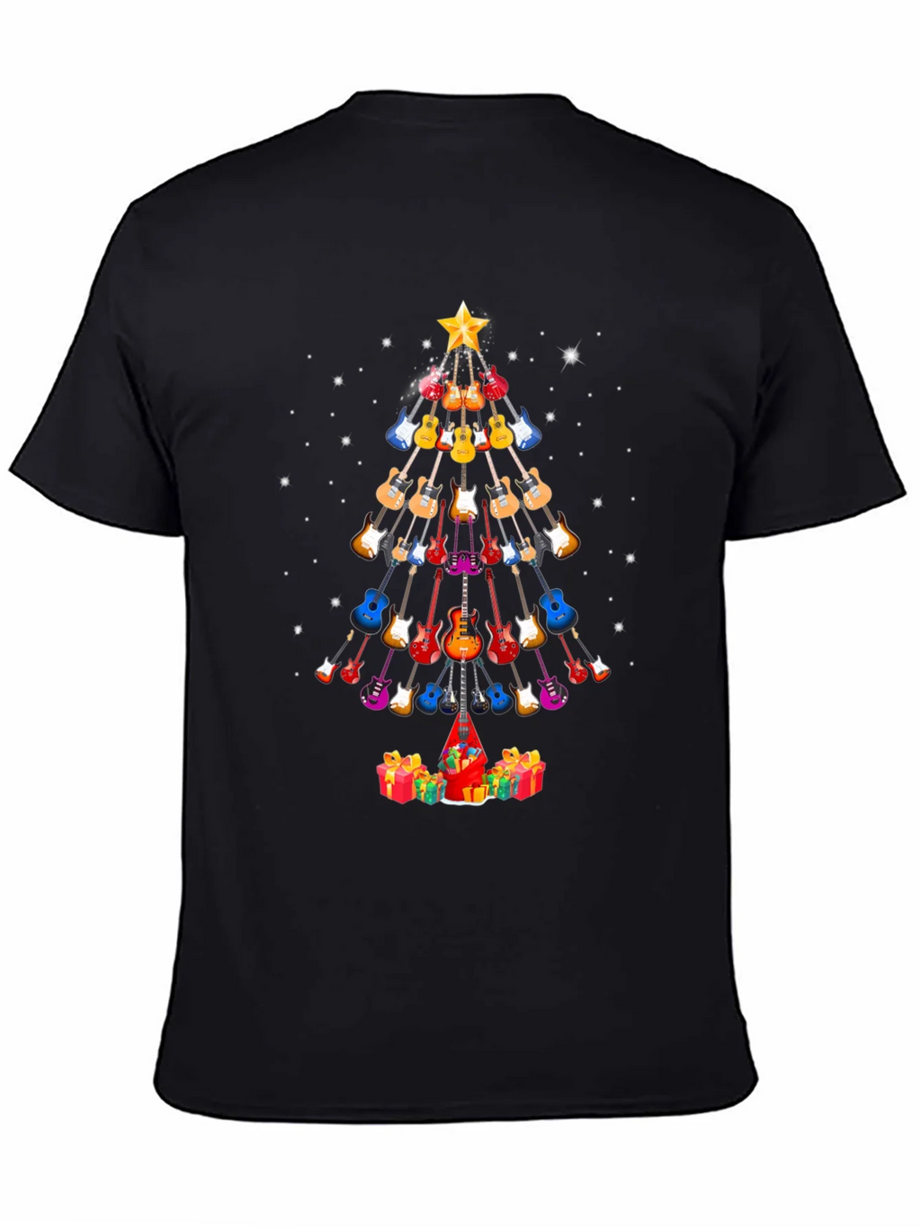 Guitar Christmas Tree T-Shirt - Holiday Music Tee
