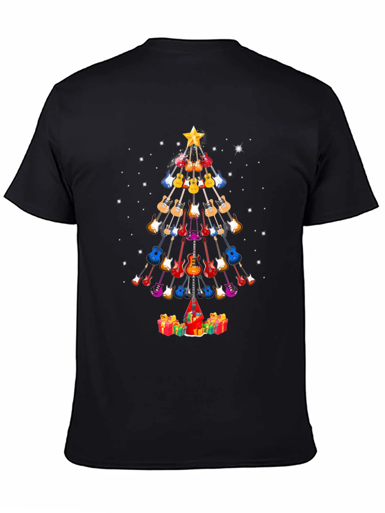 Guitar Christmas Tree T-Shirt - Holiday Music Tee
