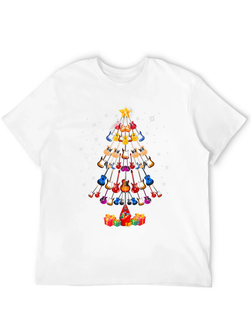 Guitar Christmas Tree T-Shirt - Holiday Music Tee