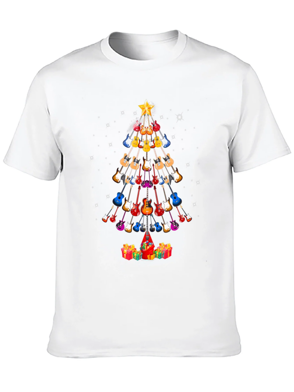 Guitar Christmas Tree T-Shirt - Holiday Music Tee