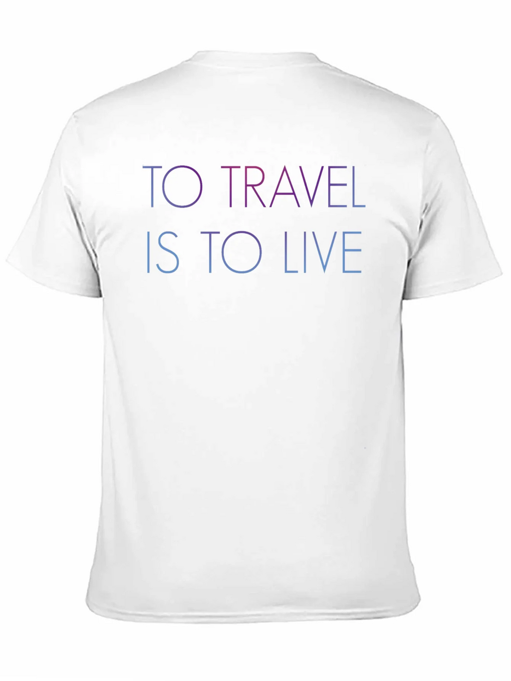 To Travel Is To Live Black Graphic T-Shirt