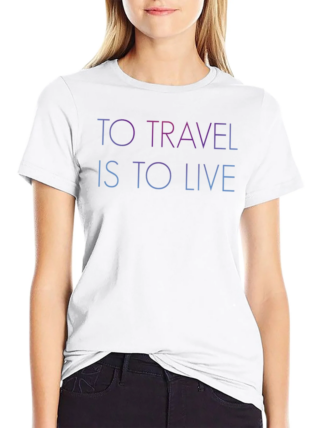 To Travel Is To Live Black Graphic T-Shirt