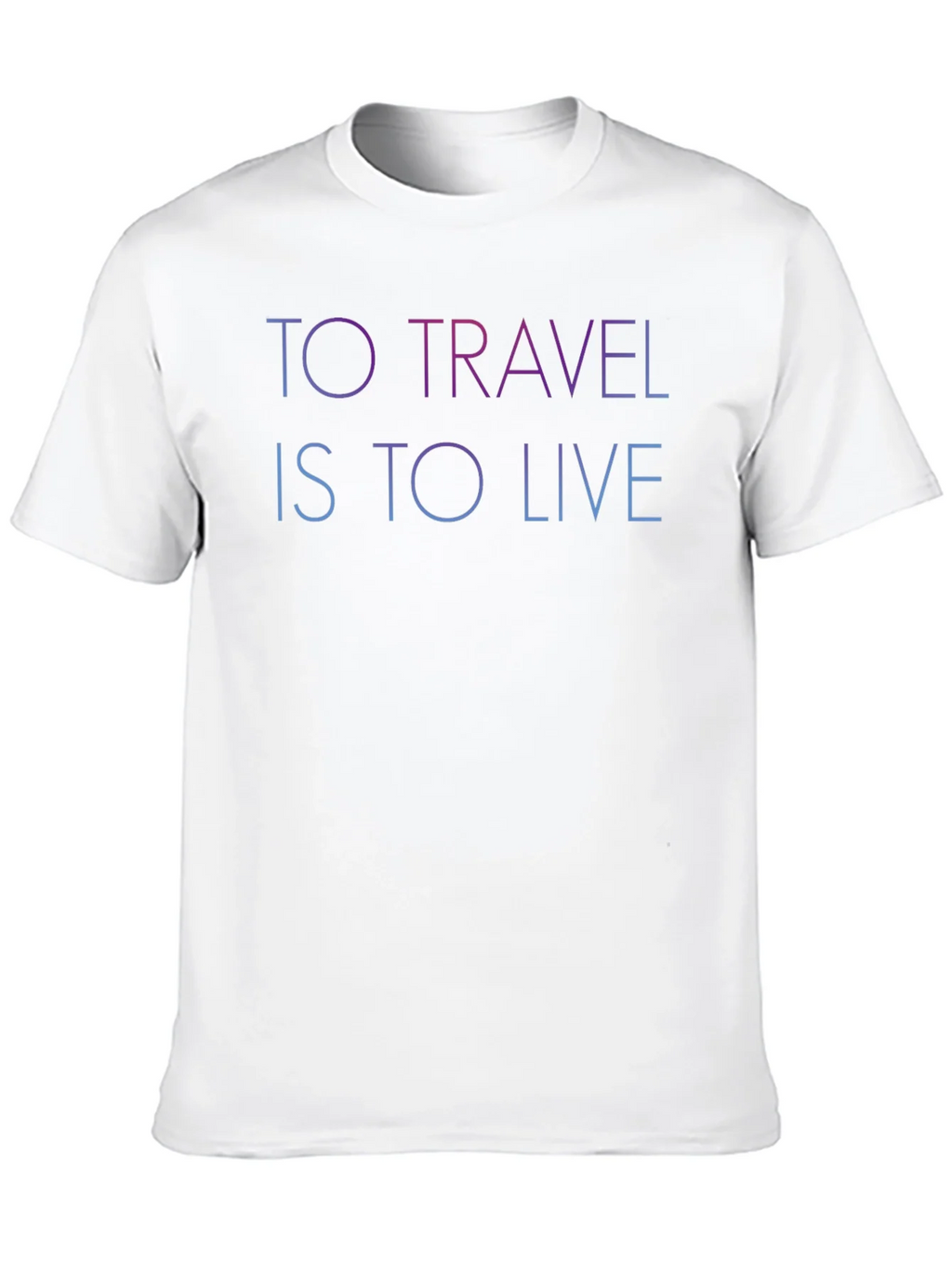To Travel Is To Live Black Graphic T-Shirt
