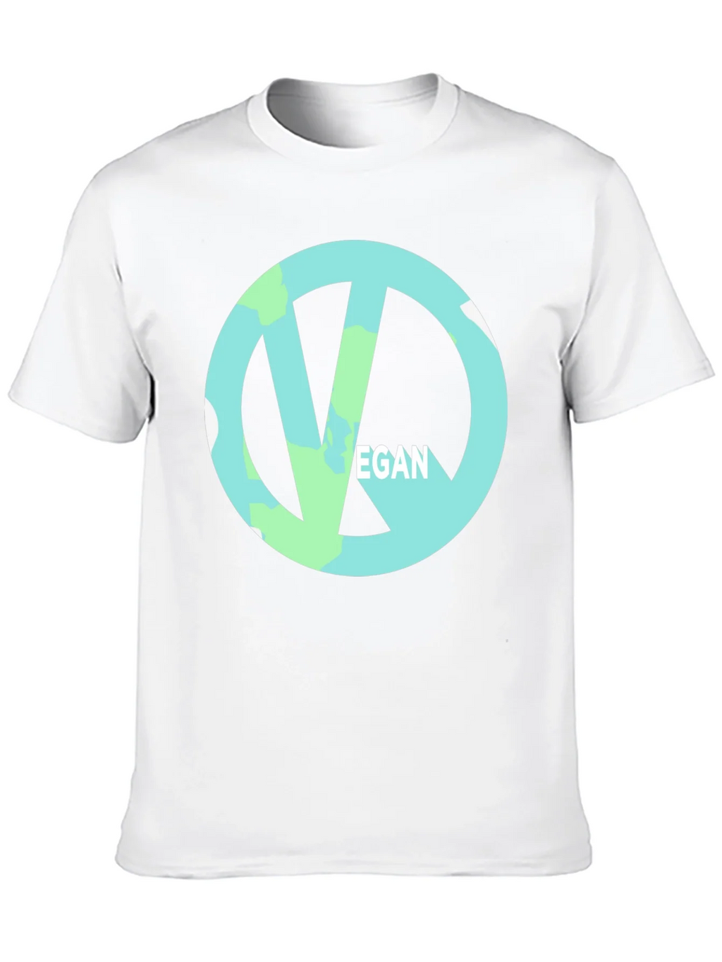 Vegan Symbol Black Tee - Ethical & Stylish