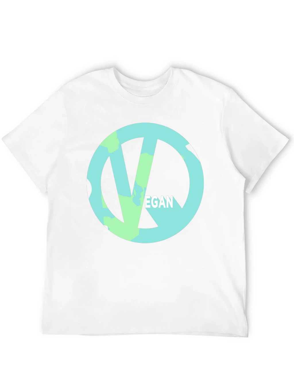 Vegan Symbol Black Tee - Ethical & Stylish