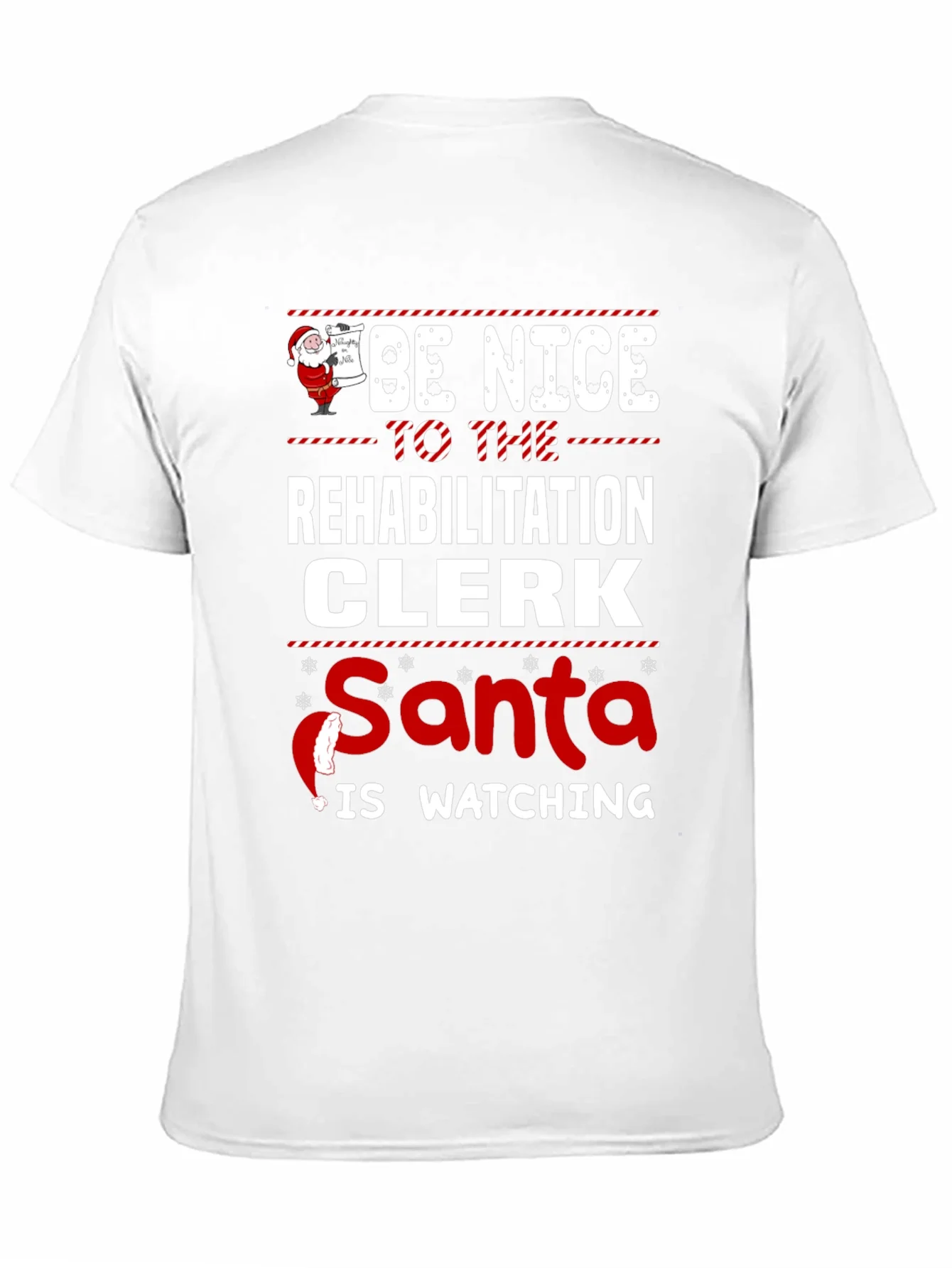 Rehabilitation Clerk Santa Watching T-Shirt