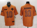 Men's New York Giants Eli Manning #10 Brown 2023 Salute To Service Limited jersey