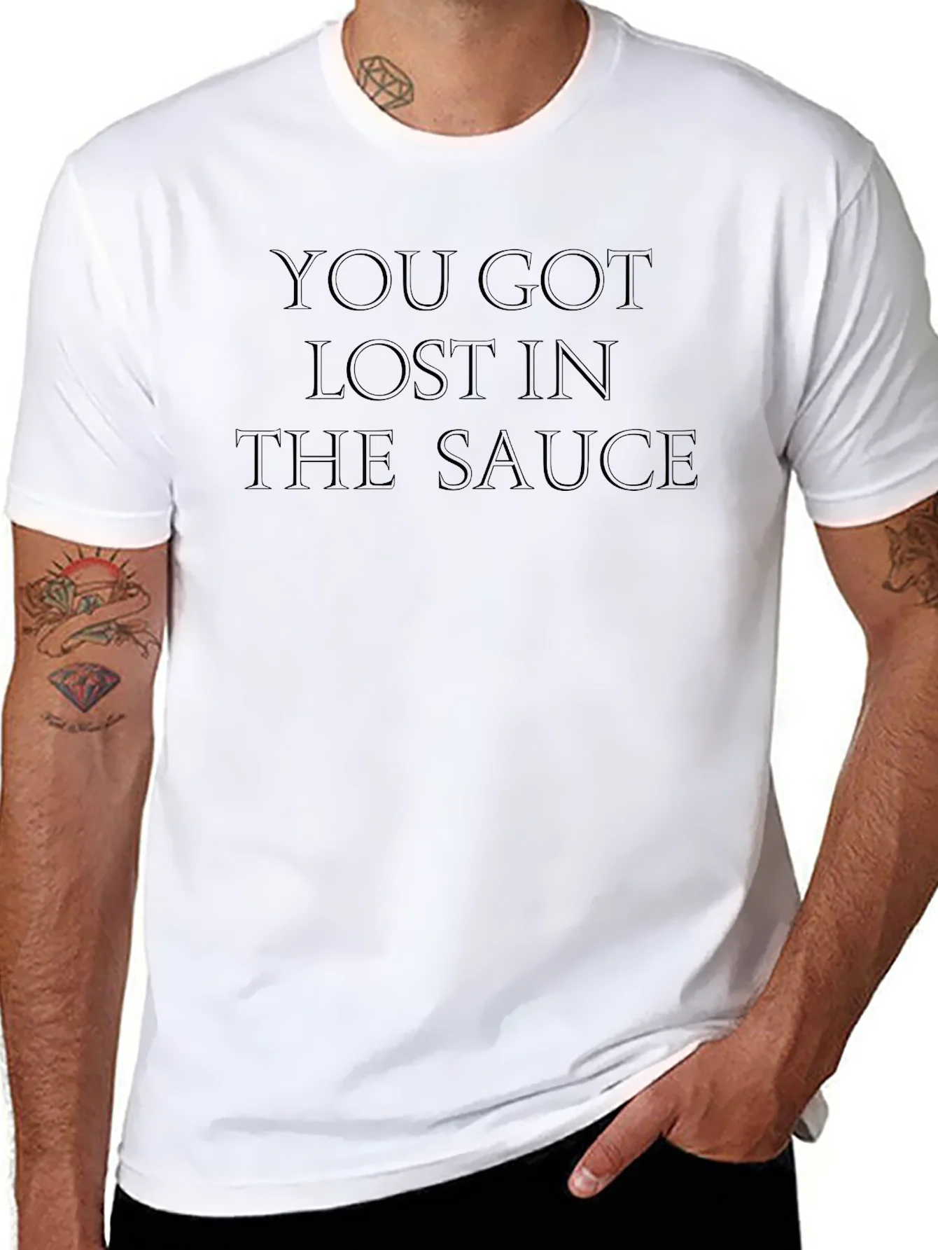 Lost in the Sauce T-Shirt - Funny Slogan Tee