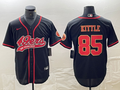 Men's San Francisco 49ers George Kittle #85 Black Fashion jersey Joint Edition