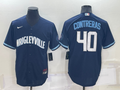 Men's Chicago Cubs Willson Contreras #40 Navy Replica Baseball Jersey1