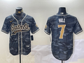Men's New Orleans Saints Taysom Hill #7 Grey Camouflage Player jersey
