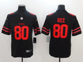 Men's San Francisco 49ers Jerry Rice #80 Black Game Player jersey