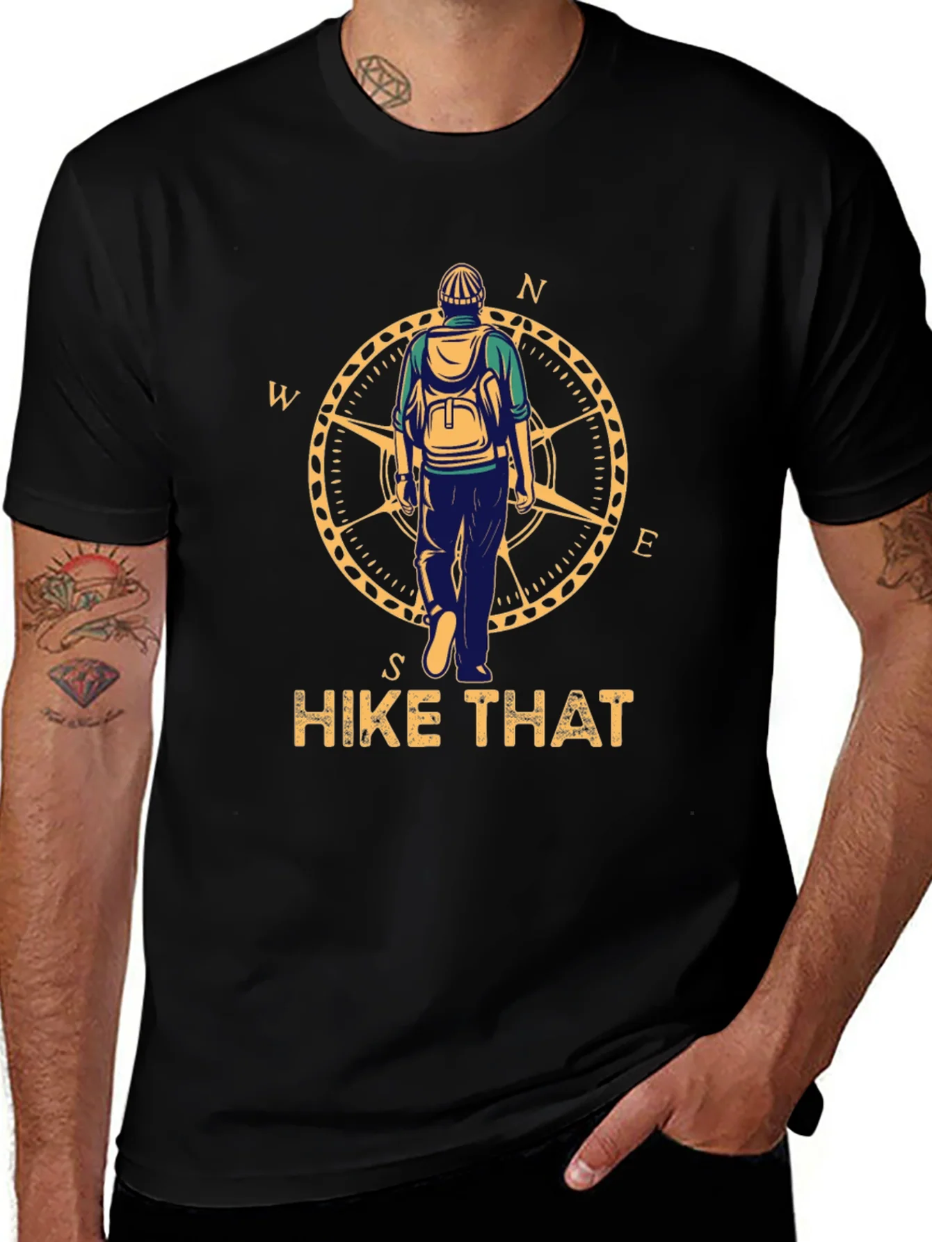 Hike That Graphic Tee - Adventure Awaits!