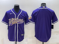 Men's Minnesota Vikings Purple Blank jersey