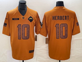 Men's Los Angeles Chargers Justin Herbert #10 Brown 2023 Salute To Service Limited jersey