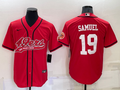 Men's San Francisco 49ers Deebo Samuel #19 Red Game jersey Joint Edition