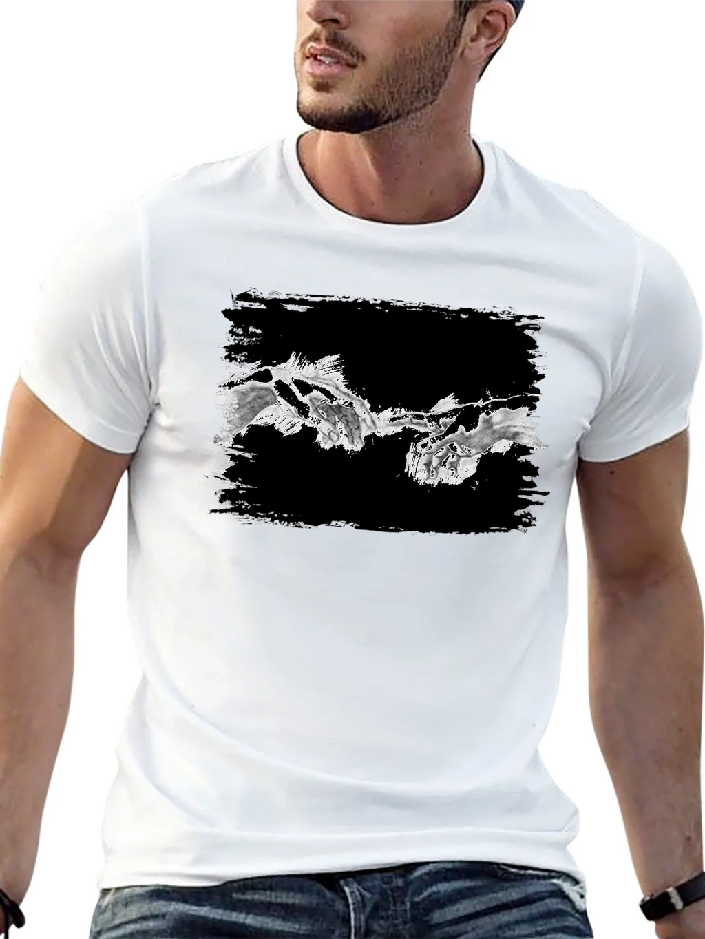 Creation of Adam Inspired Graphic Tee - Black