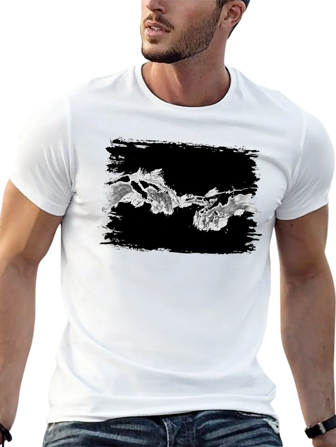 Creation of Adam Inspired Graphic Tee - Black