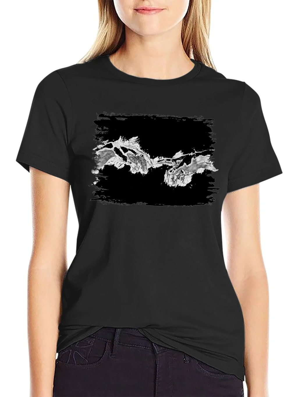 Creation of Adam Inspired Graphic Tee - Black