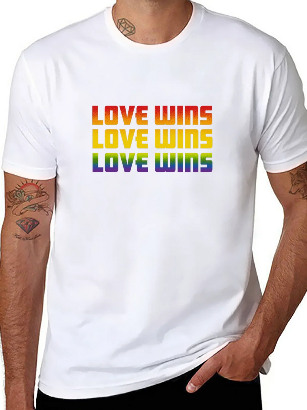 Love Wins Rainbow Pride T-Shirt
