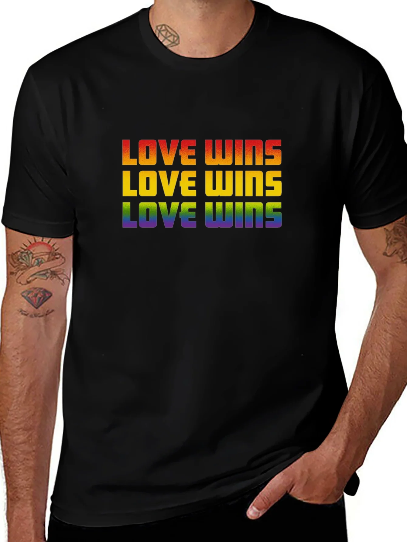 Love Wins Rainbow Pride T-Shirt