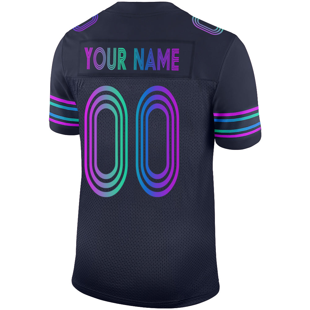 Custom D.Cowboys Stitched American Football Jerseys Personalize Birthday Gifts Navy Jersey
