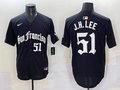 Men's San Francisco Giants Jung Hoo Lee #51 Black Game Player Jersey
