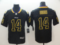 Men's Minnesota Vikings #14 Stefon Diggs Black Game jersey