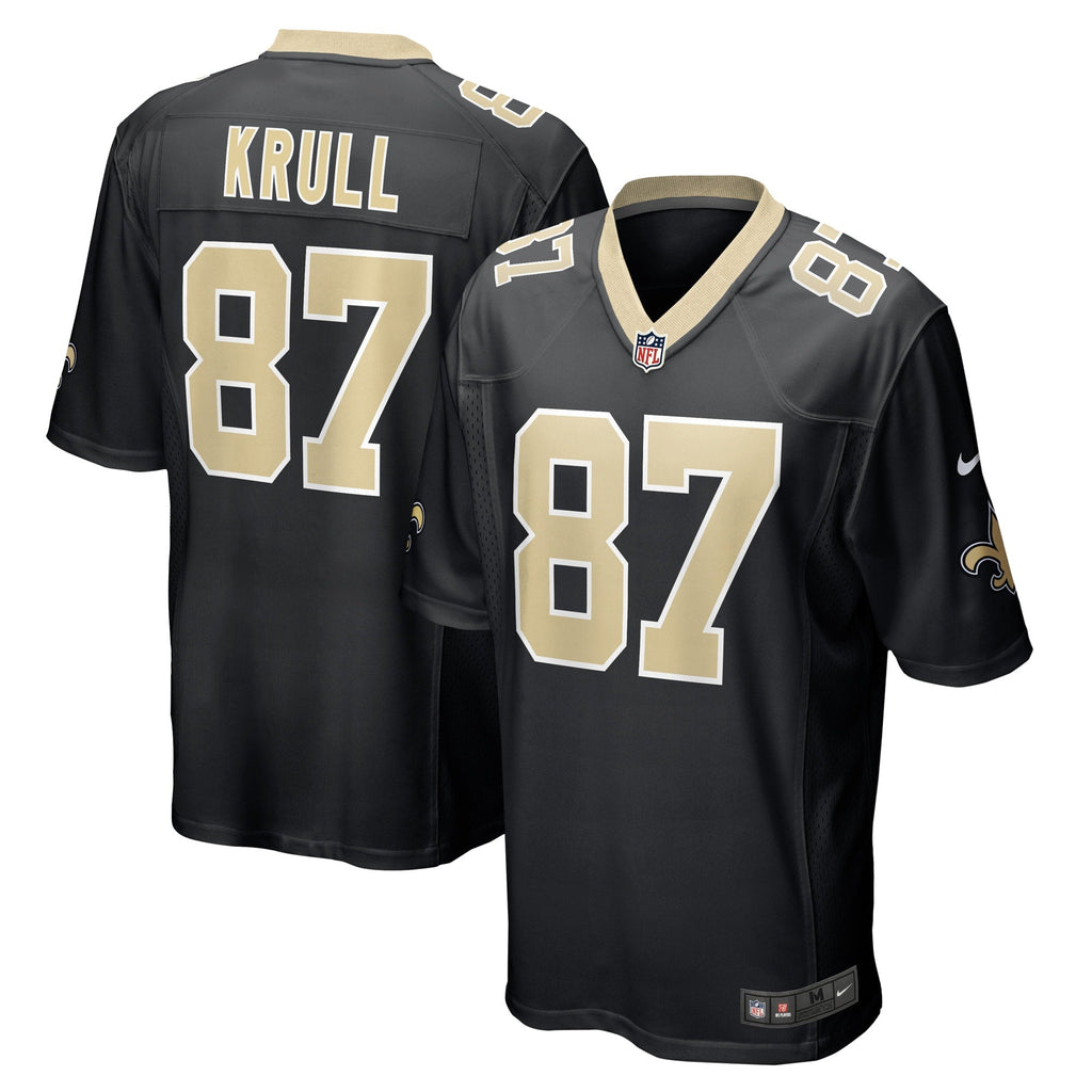 Lucas Krull New Orleans Saints Nike Game   Jersey - Black