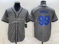 Men's Los Angeles Rams Aaron Donald #99 Gray Game jersey Joint Edition