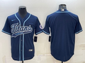 Men's Tennessee Titans Navy Blank jersey